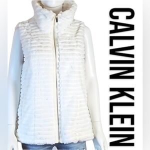 CLEARANCE Calvin Klein Faux Fur Vest